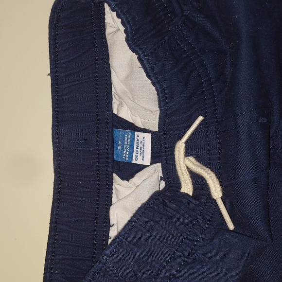 Boys 3T pants set of 2 old navy stretch waist - Picture 3 of 4